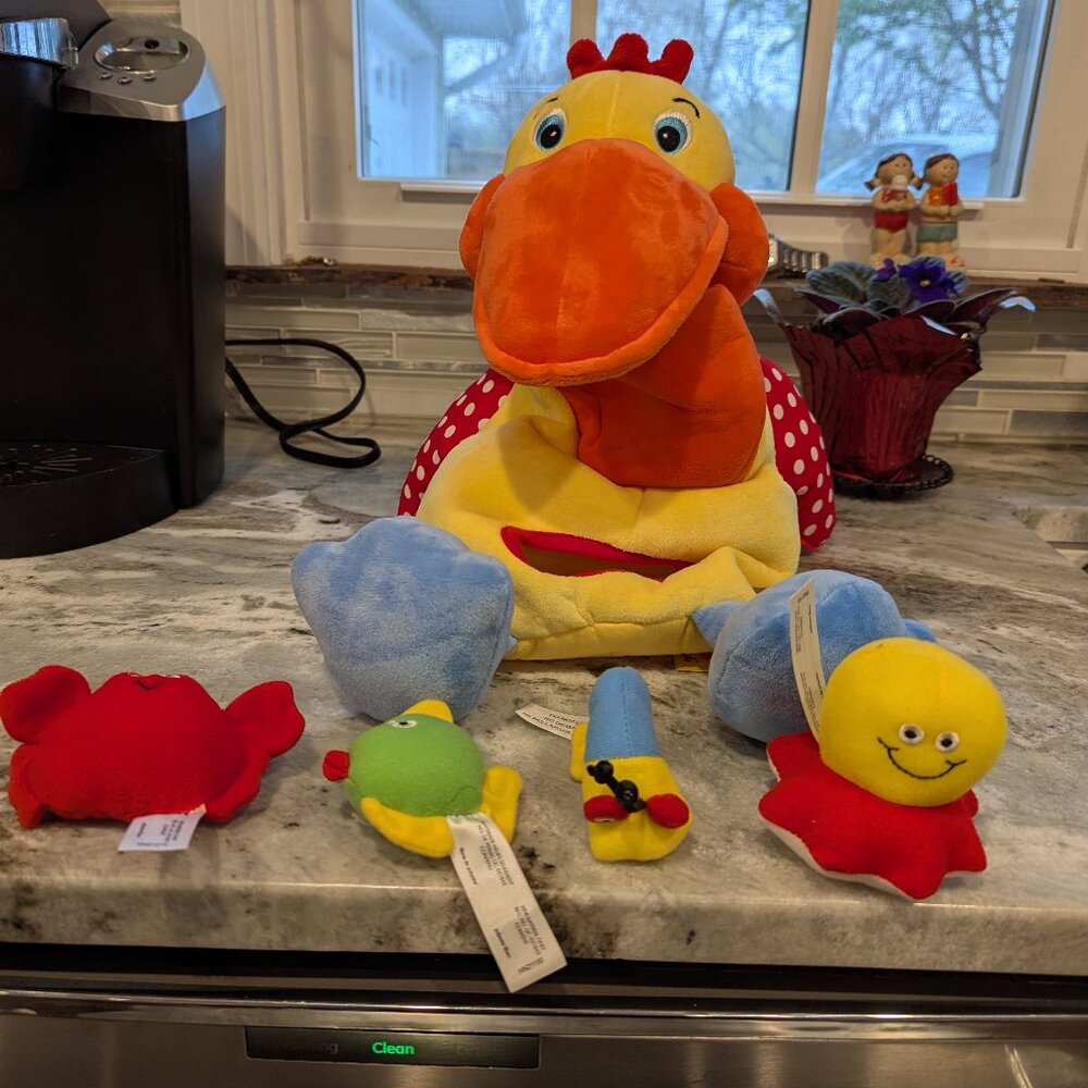Melissa & Doug K's Kids Hungry Pelican Plush see video